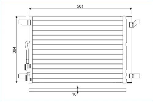 Condenser, air conditioning VALEO 814301)