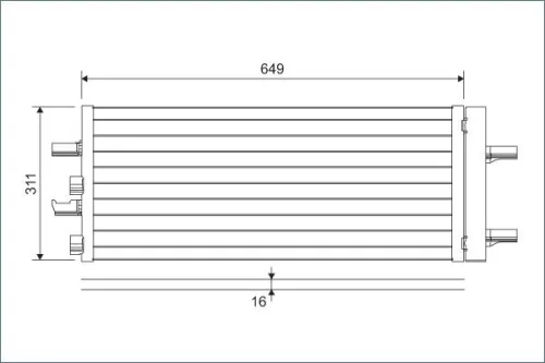 Condensor, airconditioning VALEO 822615)