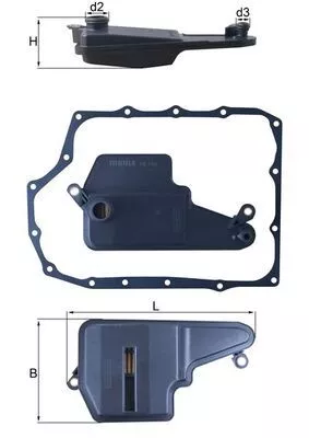 Hydraulisch filter, automatische transmissie KNECHT HX 193D)