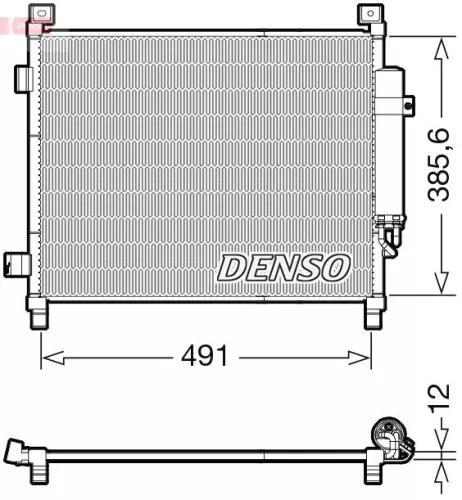 Condenser, air conditioning DENSO DCN46031)