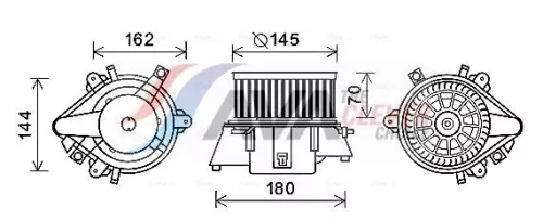 Binnenventilator AVA QUALITY COOLING FT8438)
