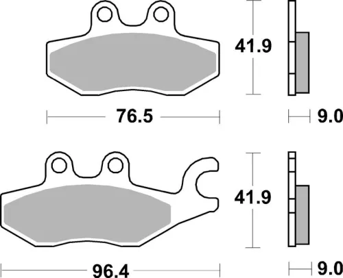 Remblokkenset, schijfrem BREMBO 07060)