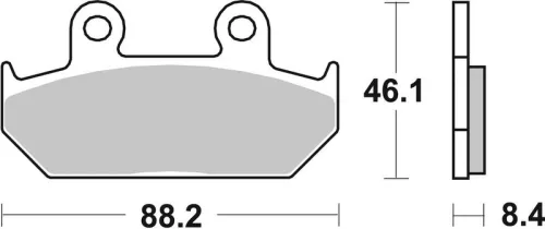 Remblokkenset, schijfrem BREMBO 07HO2307)