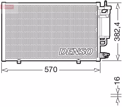 Condenser, air conditioning DENSO DCN10051)
