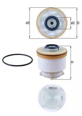 Fuel Filter KNECHT KX 586D)