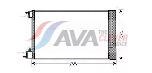 Condensor, airconditioning AVA QUALITY COOLING OLA5478D)