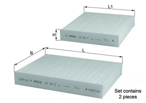 Filter, cabin air KNECHT LA 191/S)