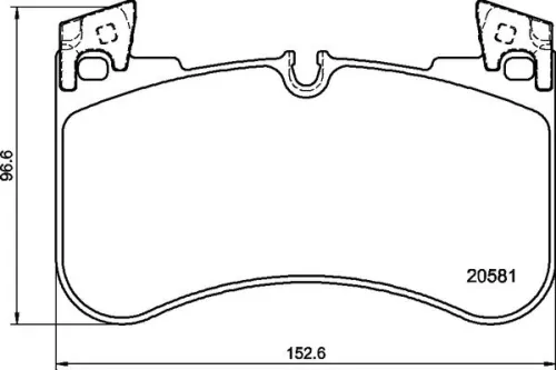Remblokkenset, schijfrem BREMBO P 44 029)