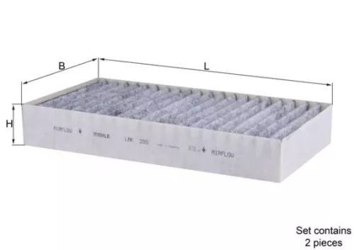 Filter, cabinelucht KNECHT LAK 295/S)