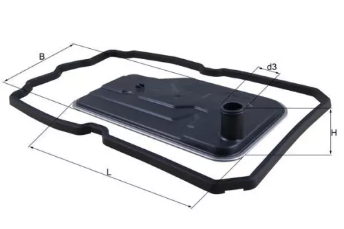 Hydraulic Filter, automatic transmission KNECHT HX 124D)