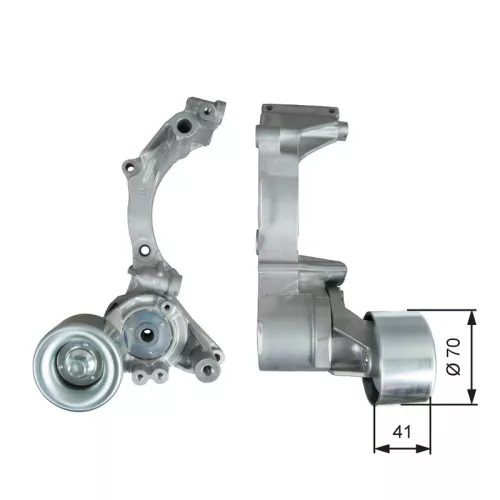 Riemspanner, V-geribbelde riem GATES T39296)