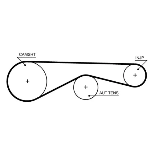 Timing Belt GATES 5704XS)