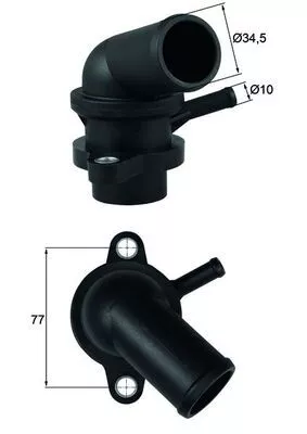 Thermostat, coolant MAHLE TI 240 87D)