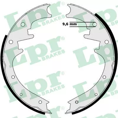 Brake Shoe Set LPR 08990)