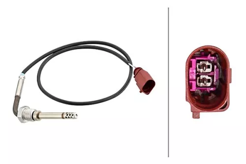Sensor, uitlaatgastemperatuur HELLA 6PT 358 181-651)