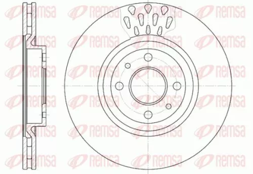 Brake Disc KAWE 6315 10)