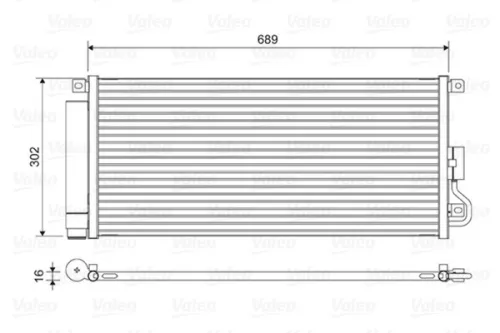 Condensor, airconditioning VALEO 822592)