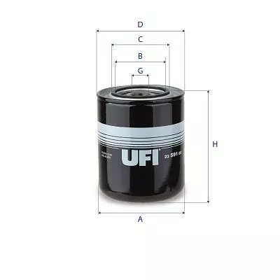 Oliefilter UFI 23.591.00)