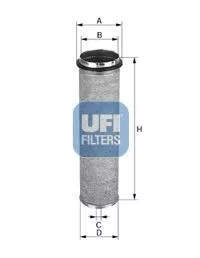 Secundair luchtfilter UFI 27.480.00)