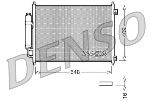 Condensor, airconditioning DENSO DCN46001)
