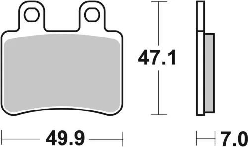 Remblokkenset, schijfrem BREMBO 07048)