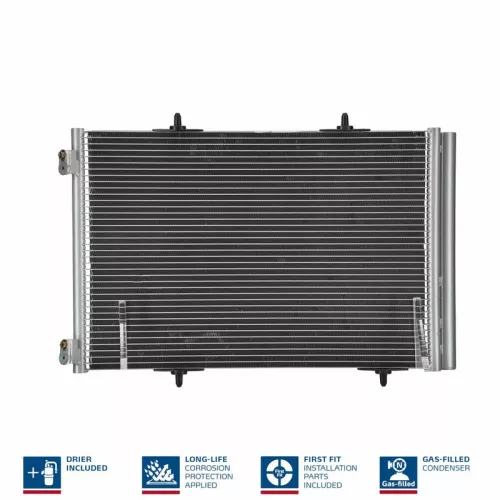Condenser, air conditioning NISSENS 941276)