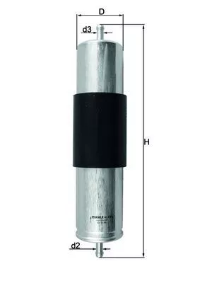 Brandstoffilter KNECHT KL 473)