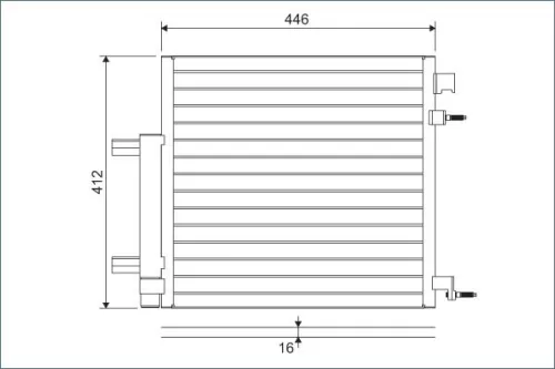 Condensor, airconditioning VALEO 822578)