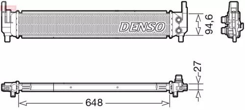 Radiator, engine cooling DENSO DRM02042)