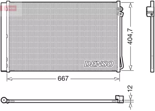 Condensor, airconditioning DENSO DCN17062)