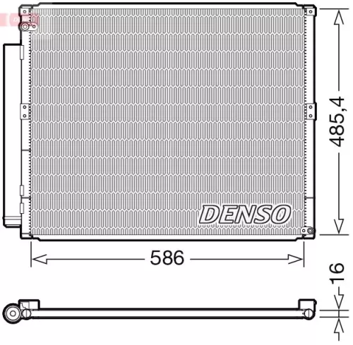 Condensor, airconditioning DENSO DCN50113)