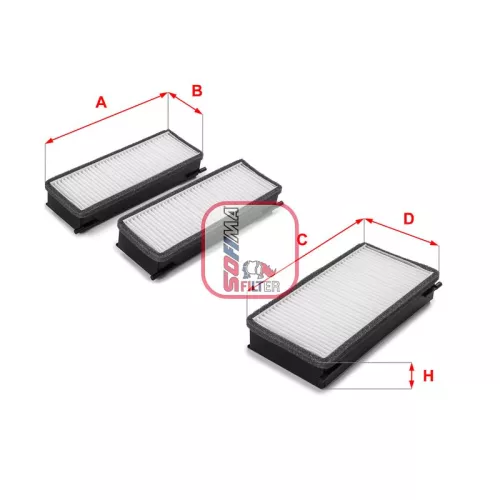 Filter, cabinelucht SOFIMA S 3070 C)
