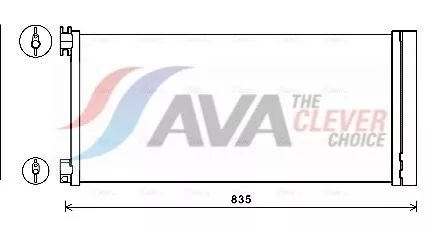 Condensor, airconditioning AVA QUALITY COOLING RTA5626D)