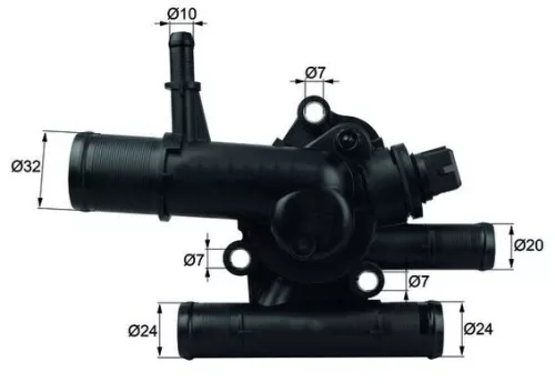 Thermostaat, koelvloeistof MAHLE TI 217 83)