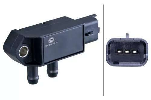 Sensor, uitlaatdruk HELLA 6PP 009 403-431)