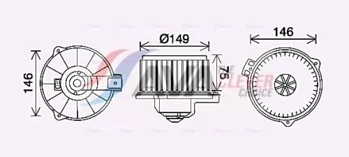 Binnenventilator AVA QUALITY COOLING TO8735)