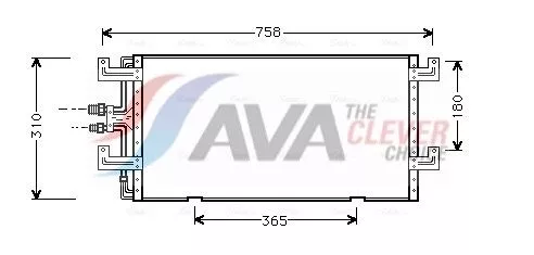 Condenser, air conditioning AVA QUALITY COOLING VN5145)