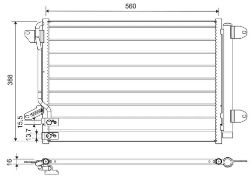 Condensor, airconditioning VALEO 812665)
