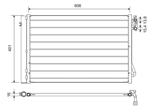 Condensor, airconditioning VALEO 812720)