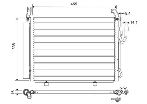 Condensor, airconditioning VALEO 812664)