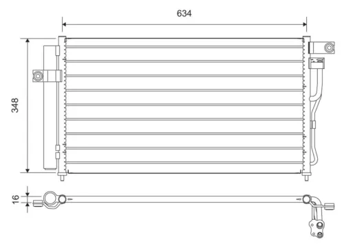 Condensor, airconditioning VALEO 812668)