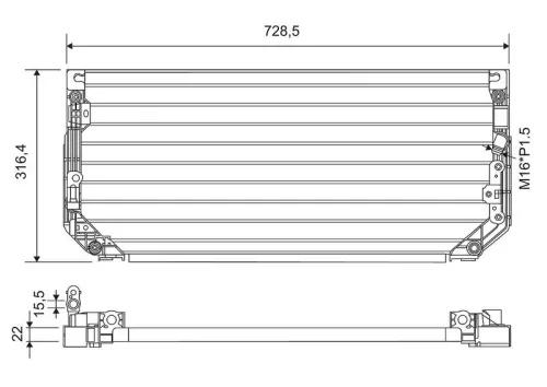Condensor, airconditioning VALEO 812697)