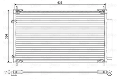 Condensor, airconditioning VALEO 822604)