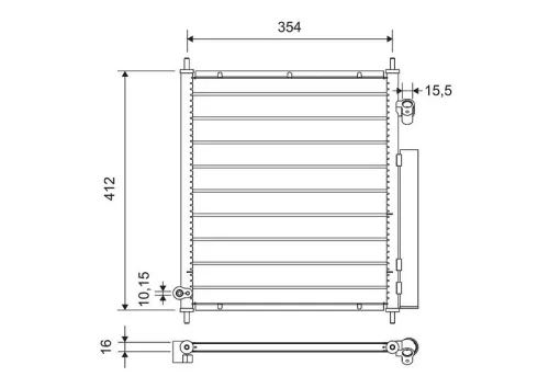 Condensor, airconditioning VALEO 812719)