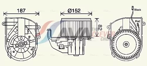 Interior Blower AVA QUALITY COOLING PE8414)