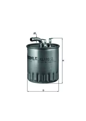 Brandstoffilter KNECHT KL 100/2)