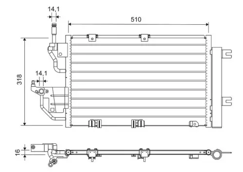 Condensor, airconditioning VALEO 812656)