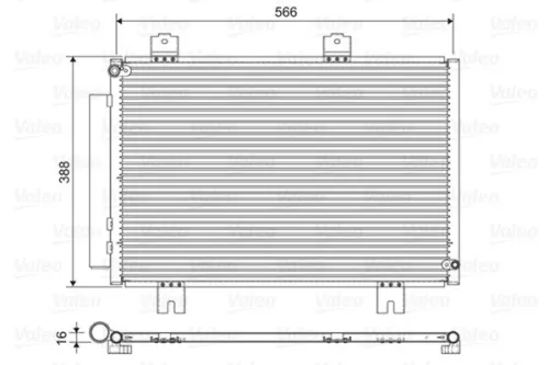 Condensor, airconditioning VALEO 822594)