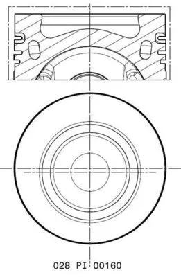 Piston MAHLE 028 PI 00160 000)