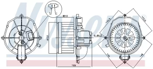 Binnenventilator NISSENS 87518)